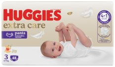 HUGGIES® Calzoncillos Pañales Desechables 3 Calzoncillos Extra Care (6-11kg) 48uds