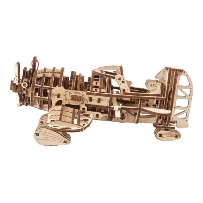 Puzzle 3D en bois mécanique Ugears Avion Mad Hornet