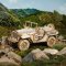 RoboTime 3D Drewniane puzzle model Wojskowy Jeep