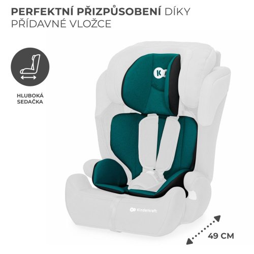 KINDERKRAFT Столче за кола Comfort up i-size зелено (76-150 см)