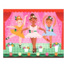 Petit Collage Doppelseitiges Puzzle 2in1 Ballerinen