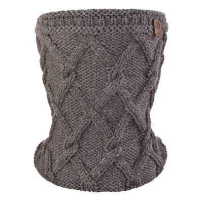 Set cappello a maglia con POMPON e scaldacollo Outlast ® - grigio scuro