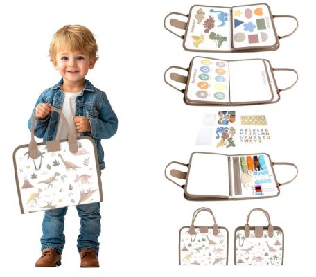 2Kids Toys Senzorična busy knjiga Dinozavri 1