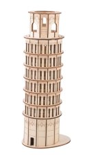 Woodcraft Lesene 3D puzzle Poševni Stolp V Pisi
