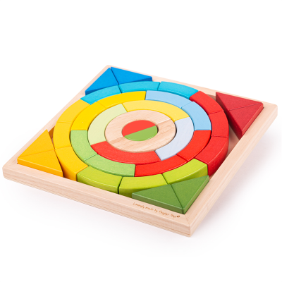 Bigjigs Toys Arcos e Triângulos de Empilhar em Madeira