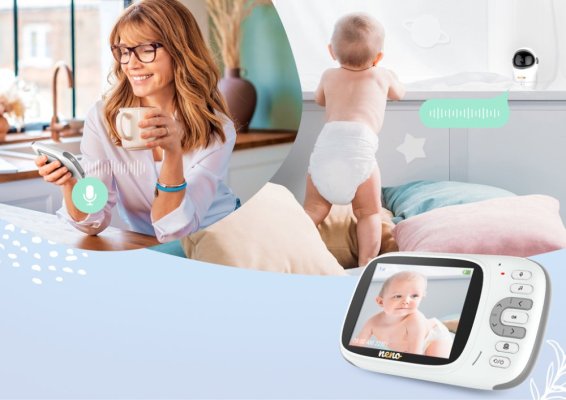 NENO Drehbare digitale Video-Babyphone Berkano