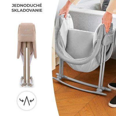 KINDERKRAFT Lit bébé 3 en 1 Lovi Beige