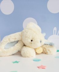 Doudou Darilni set - Plišasti zajček moder 20 cm