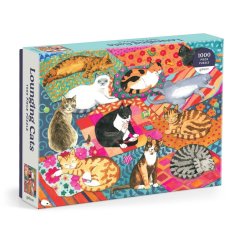 Galison Puzzle Gatti Pigri 1000 Pezzi