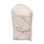 KLUPS Swaddle without reinforcement with a bow Velvet Gaja Goose beige 75x75 cm