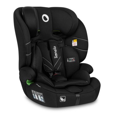 LIONELO Bilbarnstol Levi One i-Size (76-150 cm) Black Carbon