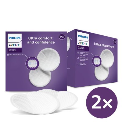 Coppette assorbilatte usa e getta Philips AVENT 2x60 pz