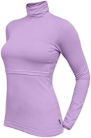 Camiseta de lactancia de cuello alto Catarina - lavanda púrpura