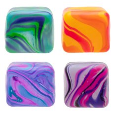Schylling NeeDoh Stláčacia kocka Nice Cube Swirl