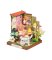 Puzzle 3D en bois RoboTime Miniature de maisonnette Coin salon de thé dans le jardin
