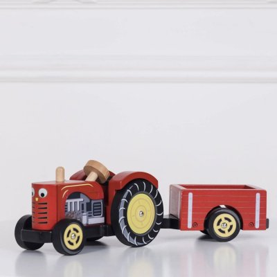 Le Toy Van Tractor roșu