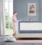 Protecție laterală pat Monkey Mum® Popular - 150 cm - albastru închis - design - REDUCERE