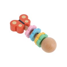 Petit Collage Hochet en bois Papillon