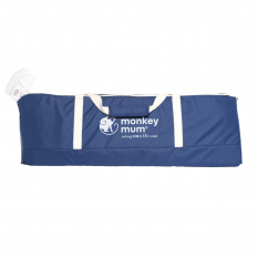 Grand sac de voyage pratique Monkey Mum® pour la barrière de lit - bleu foncé