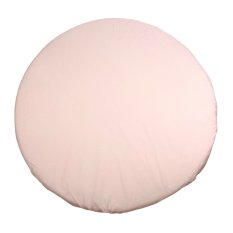 MIMIKO Lençol ajustável para colchão redondo rosa 100 cm x 100 cm
