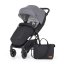 PETITE&MARS Poussette de sport Royal2 Noir Ultimate Gris + PETITE&MARS sac Jibot OFFERT