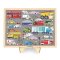 Mudpuppy Houten Puzzel Transportmiddelen + Standaard 100 Stukjes