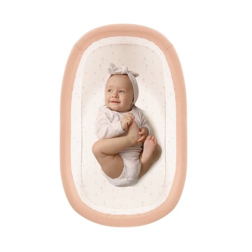 Putno gnijezdo za bebe Monkey Mum® 0 - 12 mjeseci ružičasta