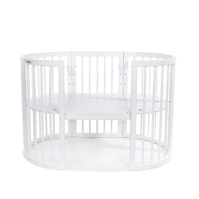 MIMIKO Round 9in1 Mitwachsendes Kinderbett rund weiß