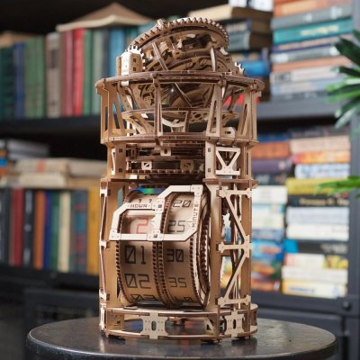 Ugears 3D Wooden Mechanical Puzzle Clockwork with Tourbillon