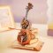 RoboTime 3D dřevěná skládačka hrací skříňky Kouzelné violoncello barevné (mechanický pohon)