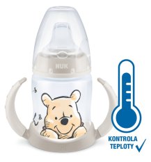 NUK Biberón educativo Disney-Winnie the Pooh con control de temperatura 150 ml beige