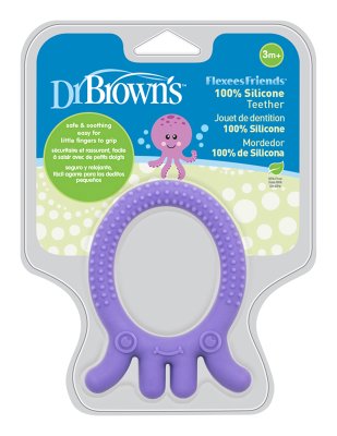 DR.BROWN'S Beißring FlexeesFriends 3m+ lila