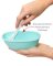 SKIP HOP Miska z łyżeczką w etui ochronnym Easy Serve Teal 240 ml, 3m+