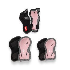 QPLAY Chrániče detské Coral Pink, veľ. S, vek 3-5 rokov
