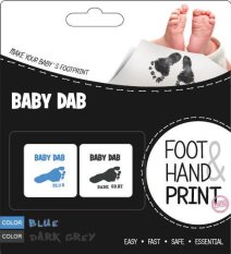 BABY DAB Kleur voor kinderprints 2 stuks blauw, grijs