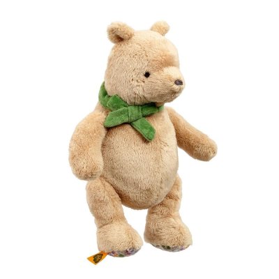 Rainbow Plush Winnie the Pooh with Green Bow 22 cm