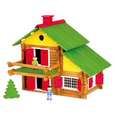 Jeujura Jeu de construction en bois 175 pièces