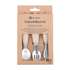PETITE&MARS Súprava príborov z nehrdzavejúcej ocele Take&Match Desert Sand 12m+