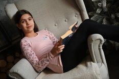 Tričko šmyk obrázok DR TISK Outlast® - sv.staroružová pivonky