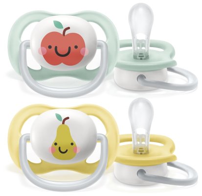 Philips AVENT Smoczek Ultra neutralny dla powietrza (jabłko) 0-6m, 2 szt