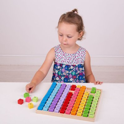 Bigjigs Toys Pladenj Lesene številke