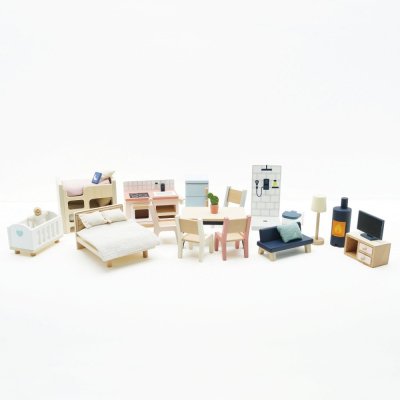 Le Toy Van Mobiliário Starter Conjunto Completo para Casa de Bonecas