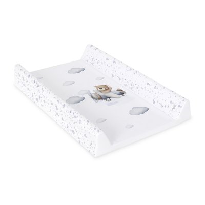 CEBA BABY Wickelauflage 2-seitig mit fester Platte (50x70) Ultra Light Pilot Bear