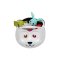 Organizer na zabawki do wanny MALTEX Panda