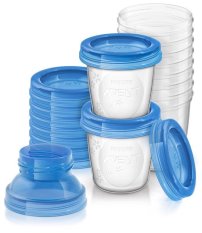 Philips AVENT VIA breast milk containers, 10 pcs