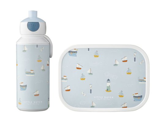 LITTLE DUTCH Coffret snack (bouteille 400ml+boîte) Sailor's Bay