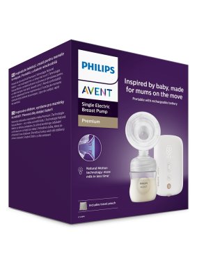 Philips AVENT Milchpumpe Elektrisch Premium Wiederaufladbar SCF396/31+Geschenk