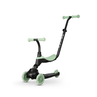 Hulajnoga / rowerek biegowy QPLAY Sema Evo ze światłami LED Jade Green, wiek 1–6 lat, do 50 kg