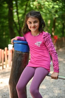 Maglietta da bambina smyk DR TISK Outlast® - rosa