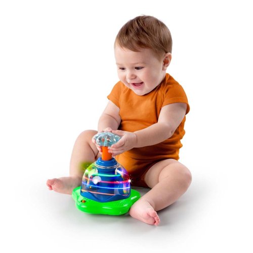 BRIGHT STARTS Musikalisches Leuchtspielzeug Press&Glow Spinner 6m+